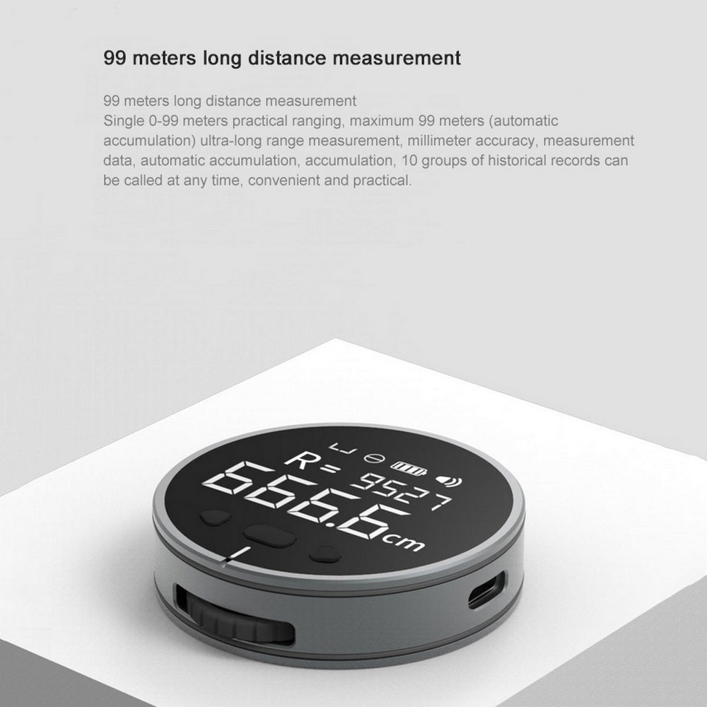 Electronic Distance Measuring Ruler – High Precision Digital LCD Tape Measure | Portable Electronic Measuring Tool (99m Range)