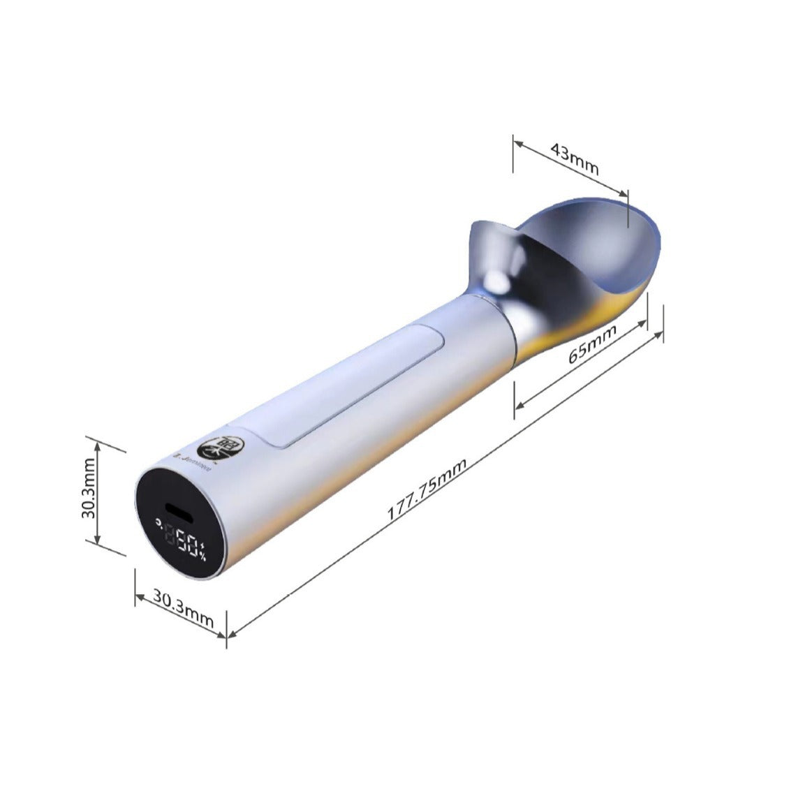 measurement of ice cream scoop