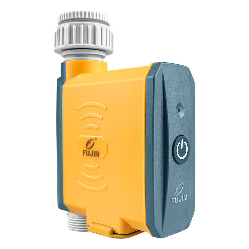 Yellow and gray device with 'Fujin' branding on a white background