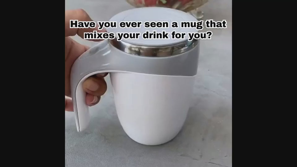 Rechargeable Automatic Stirring Coffee Cup | Magnetic Rotating Lazy Mug for Milkshake, Water, and More